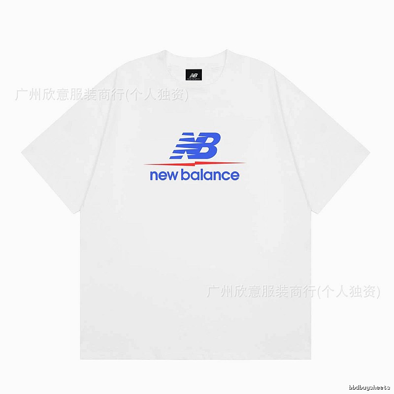 New Balance Printed Casual Style White T-shirt