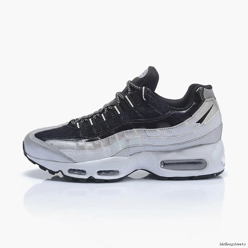 Nike Air Max 95 Black and White Retro Running Shoes