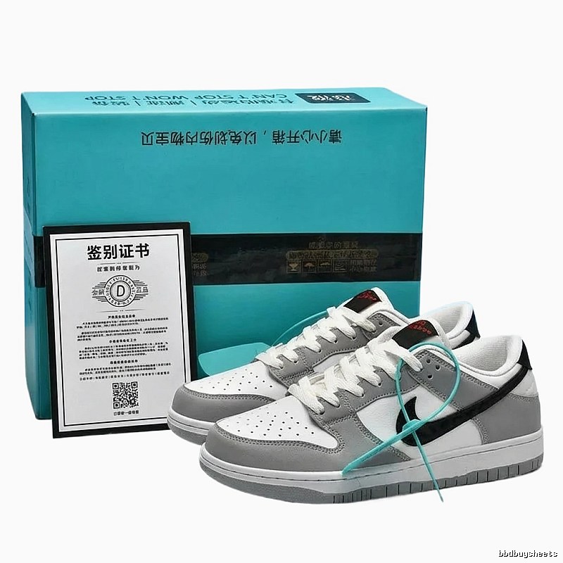 Nike Dunk casual style gray and white shoes
