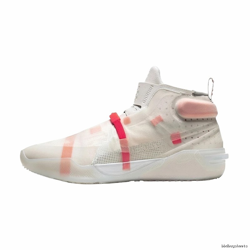 Nike high-top sporty pink and white shoes