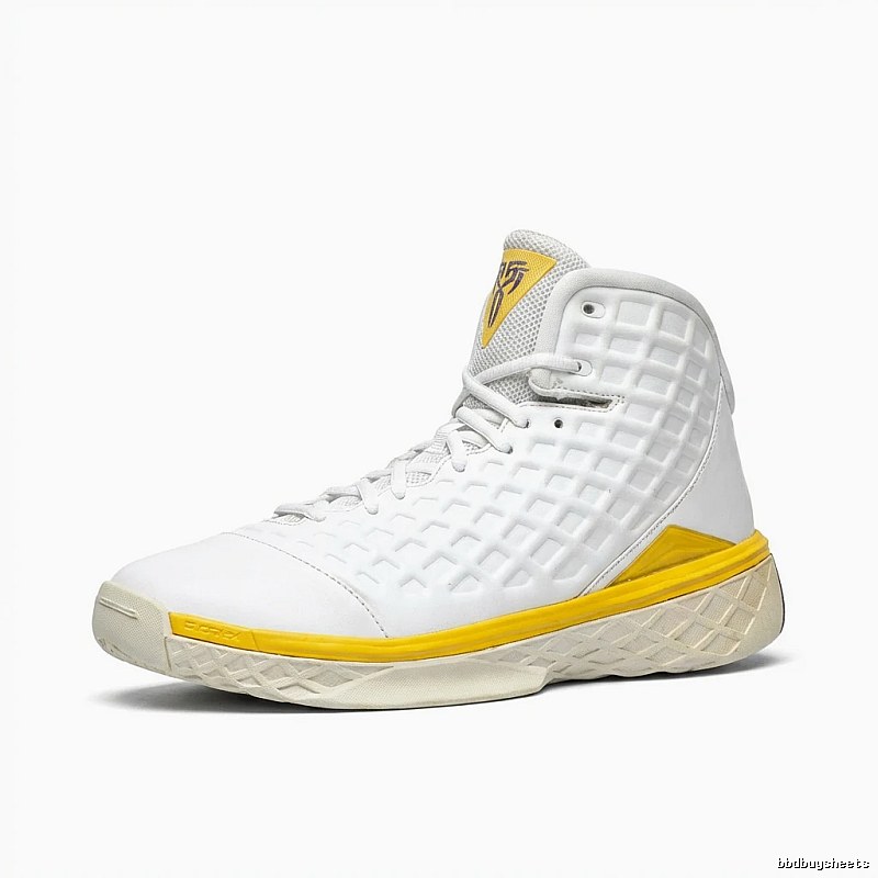 Nike KOBE White-Yellow Sporty Basketball Shoes