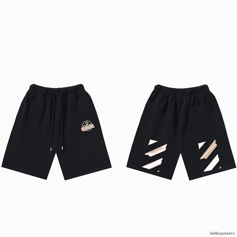 Off-White 019 Style Cool Black Shorts