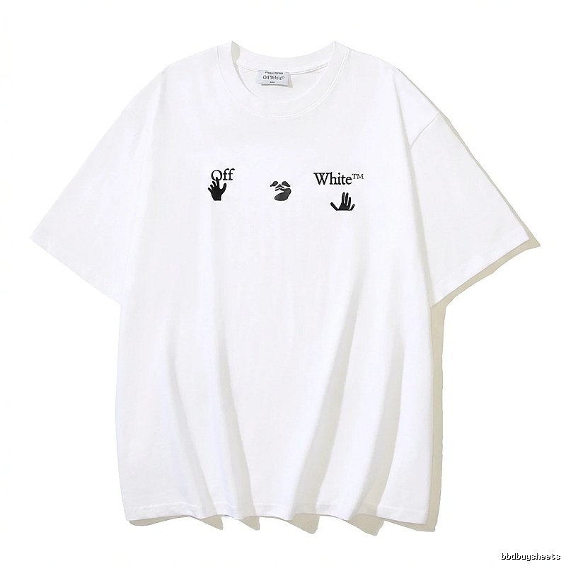 Off-White Gesture Style White T-shirt