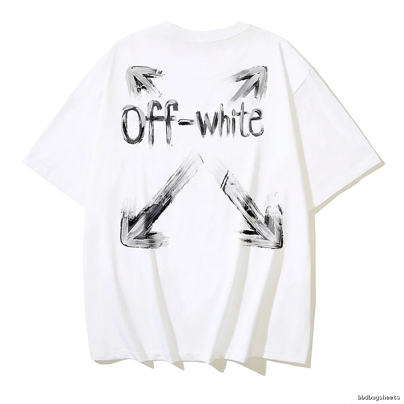 Off-White Graffiti Style White T-shirt
