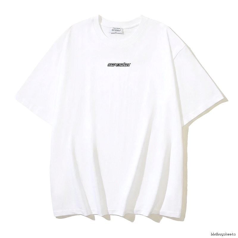 Off-White minimalist style white T-shirt