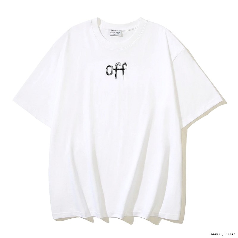 Off-White minimalist style white T-shirt