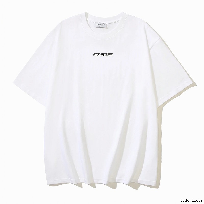 Off-White minimalist style white T-shirt