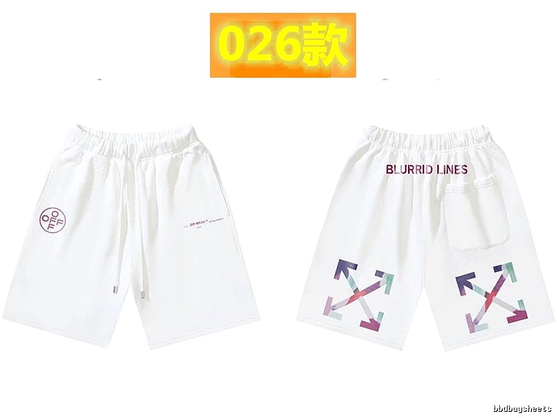 Off-White Style 026 Trendy Brand White Shorts