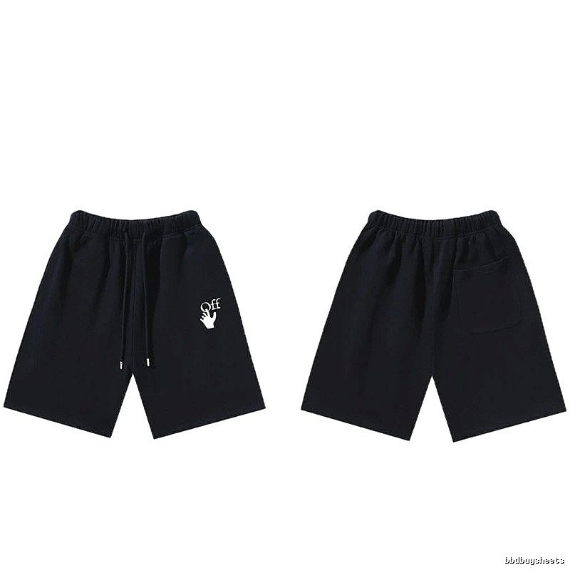 Off-White trendy and cool style black shorts