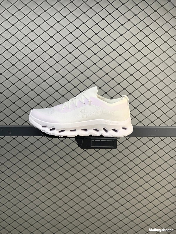 On White and Pastel Cloud Runners with Layered Mesh Upper