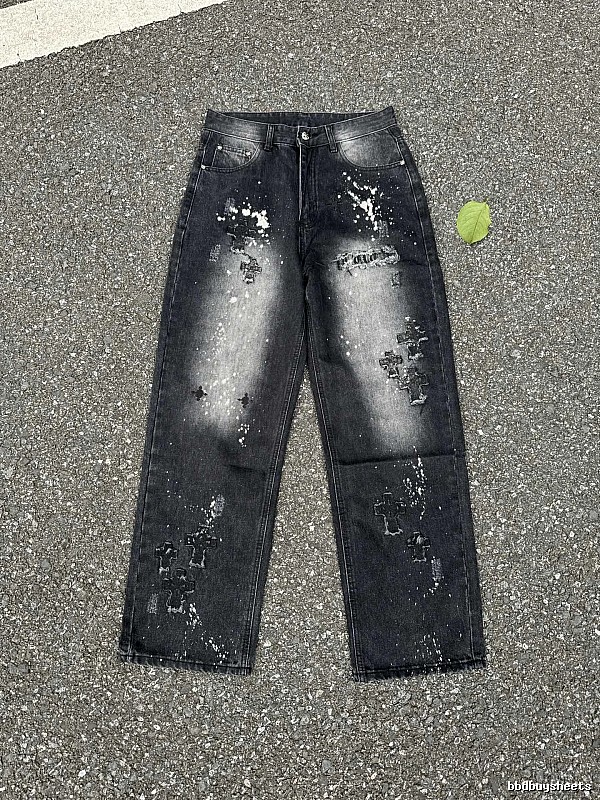Outdoor Edit Splatter Jeans - Black