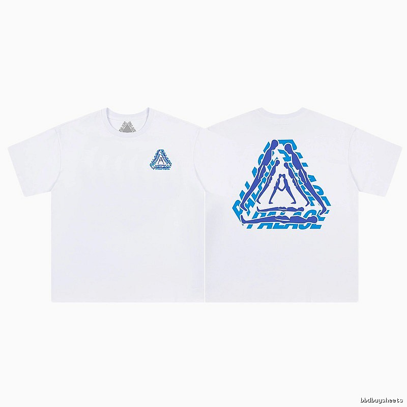 Palace Triangle Print Street-style White T-Shirt