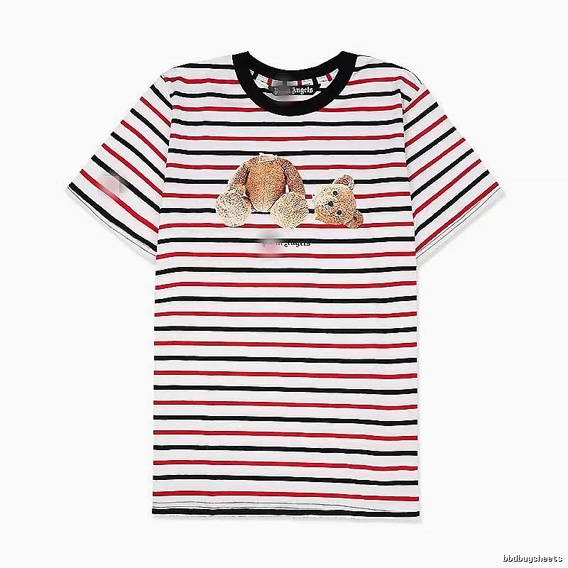 Palm Angels Lightweight Bear graphic T-shirt White Colorful Bear for Trend Styling