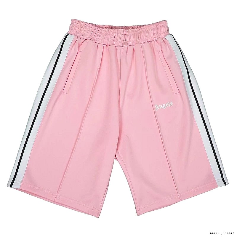 Palm Angels Monogram Track shorts Black Side Stripe for Layered Styling