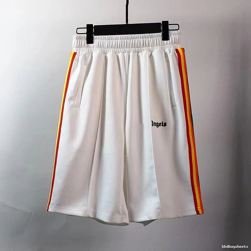 Palm Angels Premium Style Track shorts Black Side Stripe for Resort Outfits