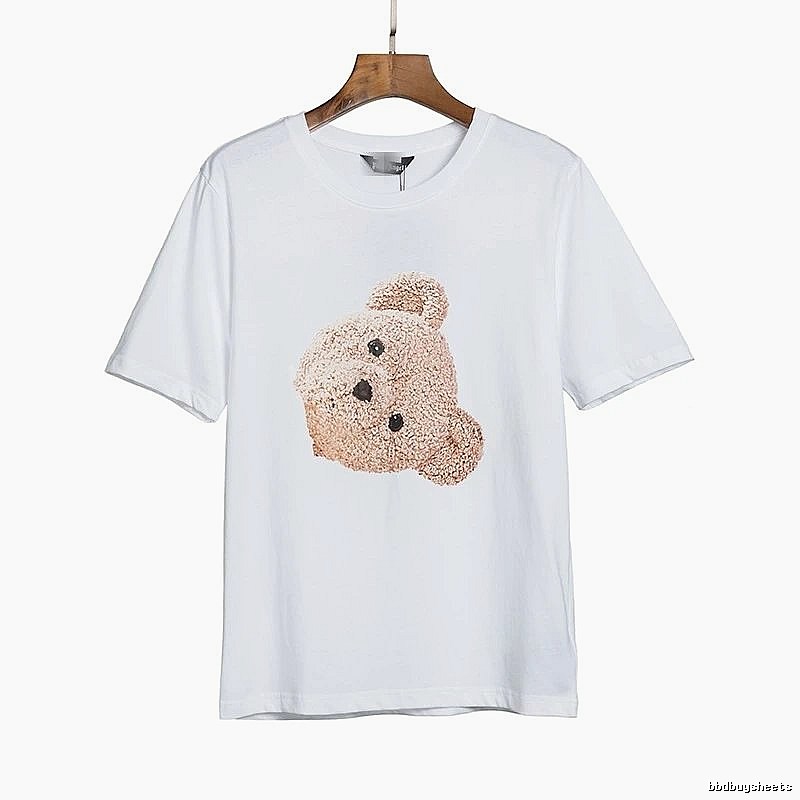 Palm Angels Resort Bear graphic T-shirt White Colorful Bear with Premium Look