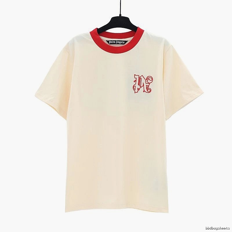 Palm Angels Resort Logo T-shirt White Palm Tree for Travel Looks
