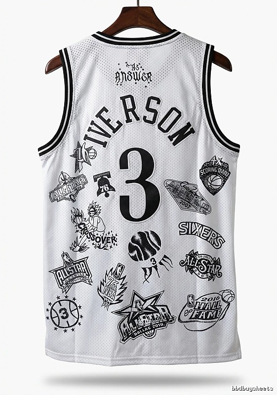 Philadelphia No. 3 Allen Iverson retro style jersey