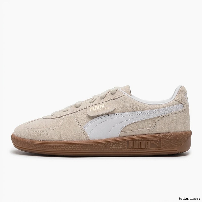 PUMA retro-style white canvas shoes