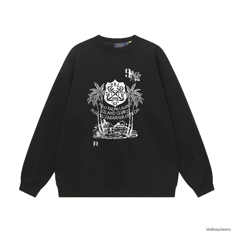 Ralph Lauren island-style black sweatshirt