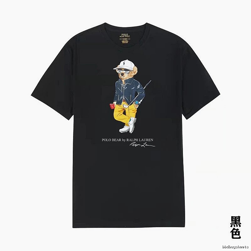 Ralph Lauren Polo Bear Trendy Cool Black T-shirt