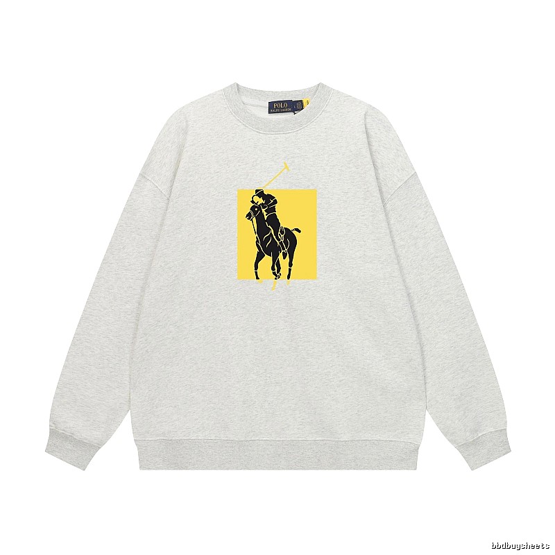 Ralph Lauren Polo Grey Trendy Brand Sweatshirt