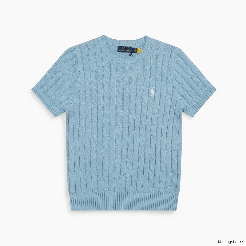 Ralph Lauren Polo Light Blue Trendy Brand Short-sleeve Shirt