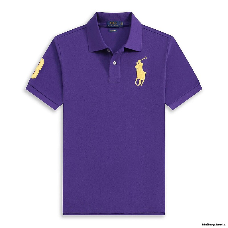 Ralph Lauren Polo Purple Classic Style Short-Sleeve