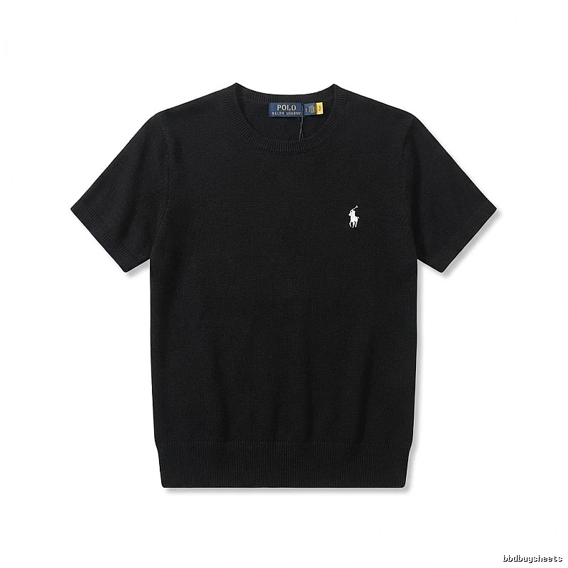 Ralph Lauren Polo series black short-sleeved shirts