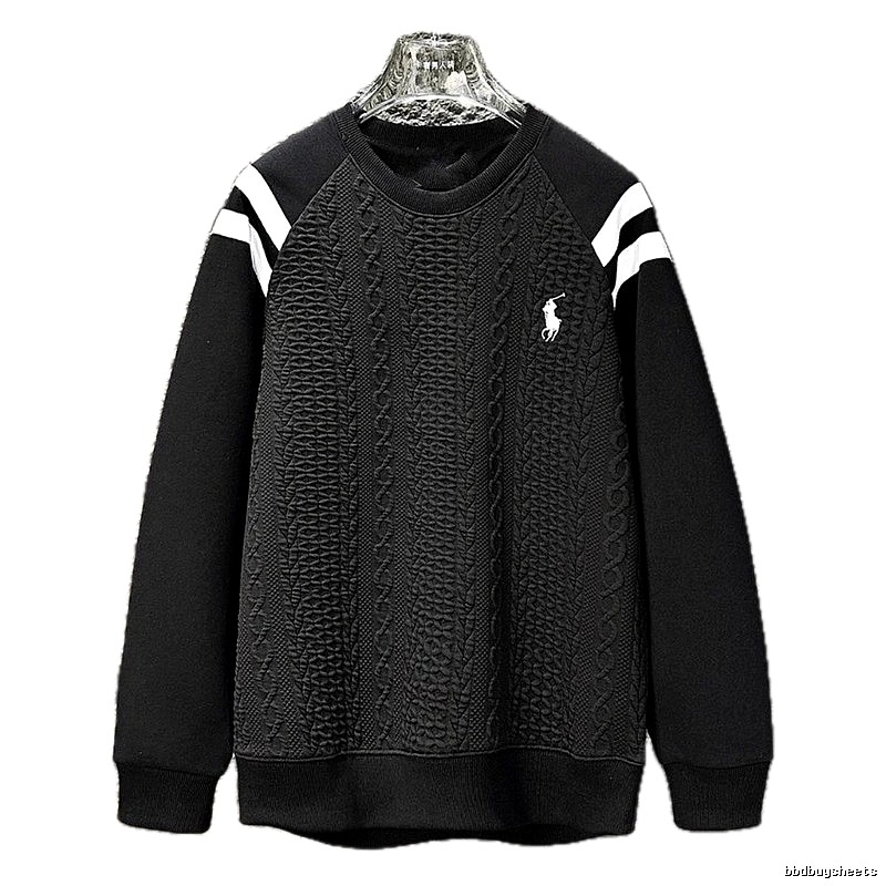 Ralph Lauren retro-style black sweatshirt