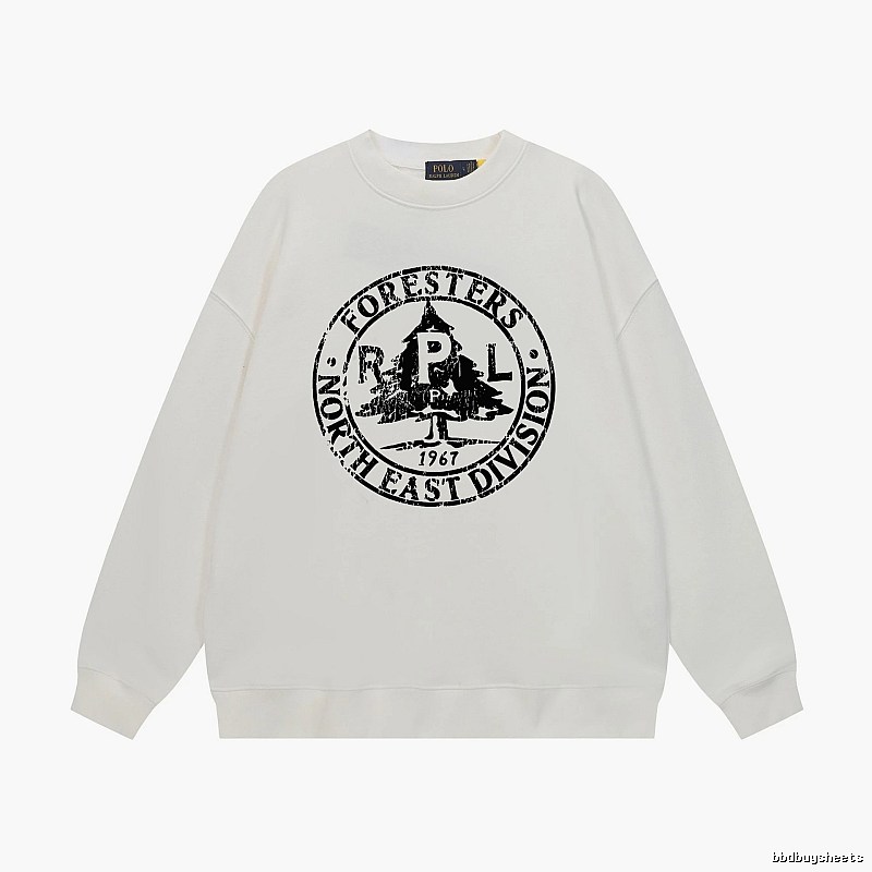 Ralph Lauren retro-style white sweatshirt