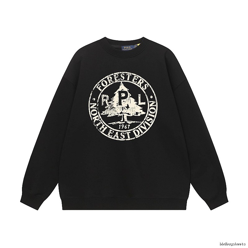Ralph Lauren vintage-style black sweatshirt