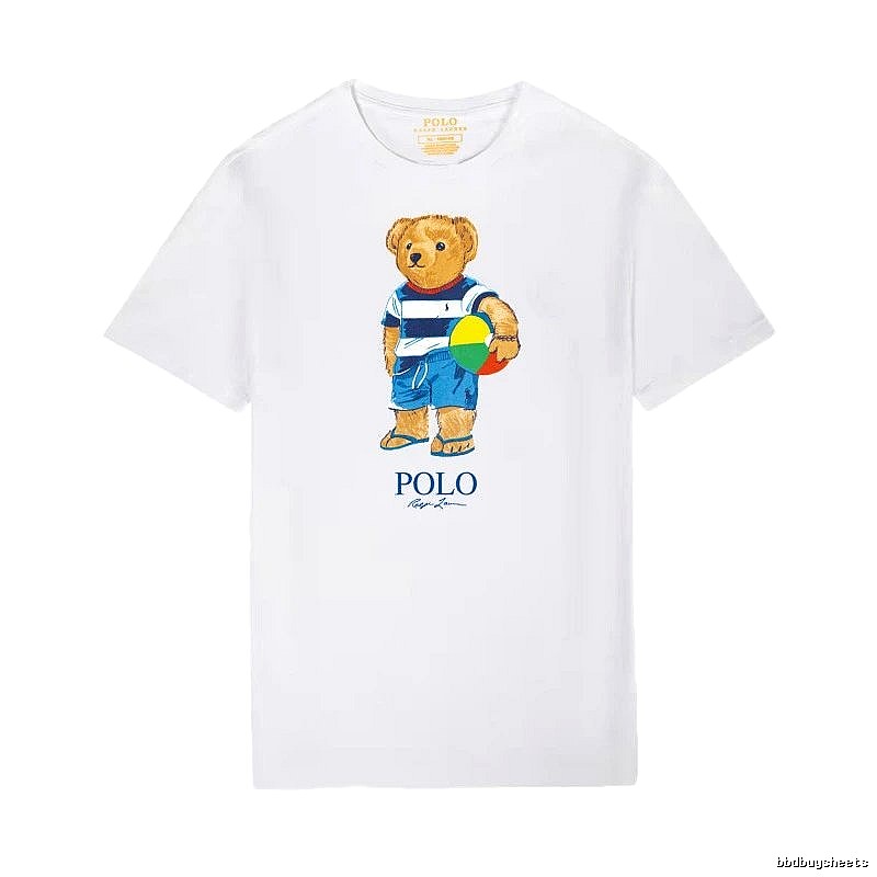 Ralph Lauren white T-shirt with teddy bear print