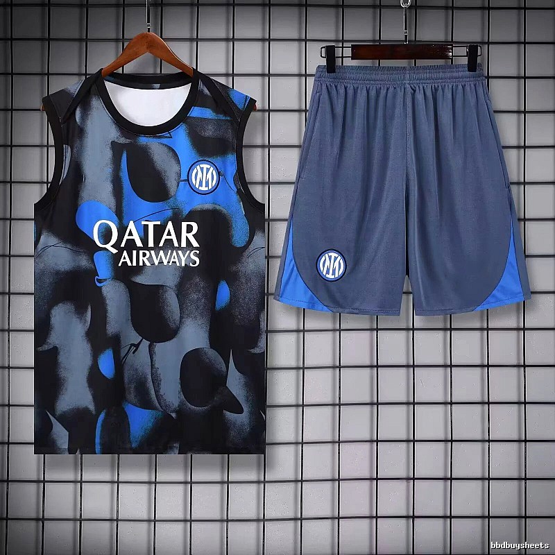 Real Madrid Classic Training jersey set Navy Sleeveless Top with Travel-Friendly Style