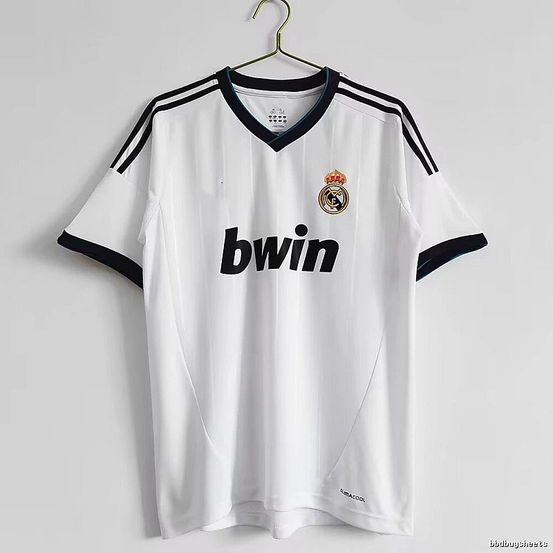Real Madrid Gift Ready Retro Teka soccer jersey White Retro Football with Standout Detail