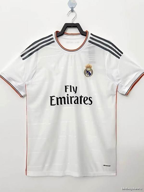 Real Madrid Summer Retro Teka soccer jersey White Retro Football with Bold Graphic