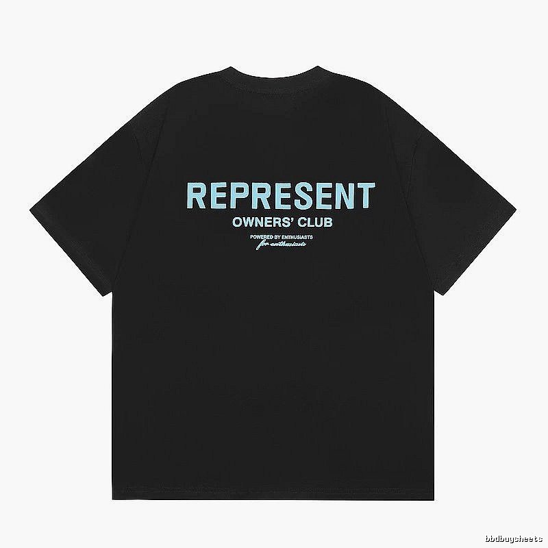 Represent Black Style 868 Owners Club T-Shirt Daily Styling Logo
