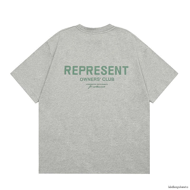 Represent Gray Style 801 Owners Club T-Shirt Casual Layering Logo