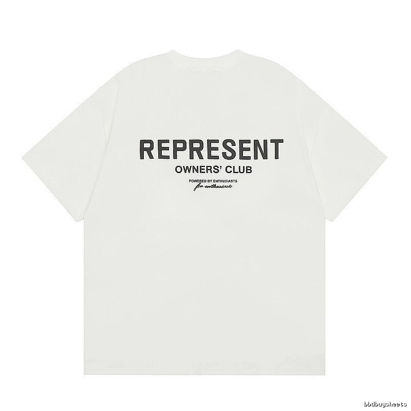 Represent White Style 801 Owners Club T-Shirt Color Pop Logo