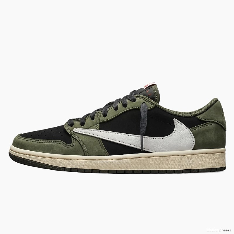 Retro-style olive green of Jordan 1