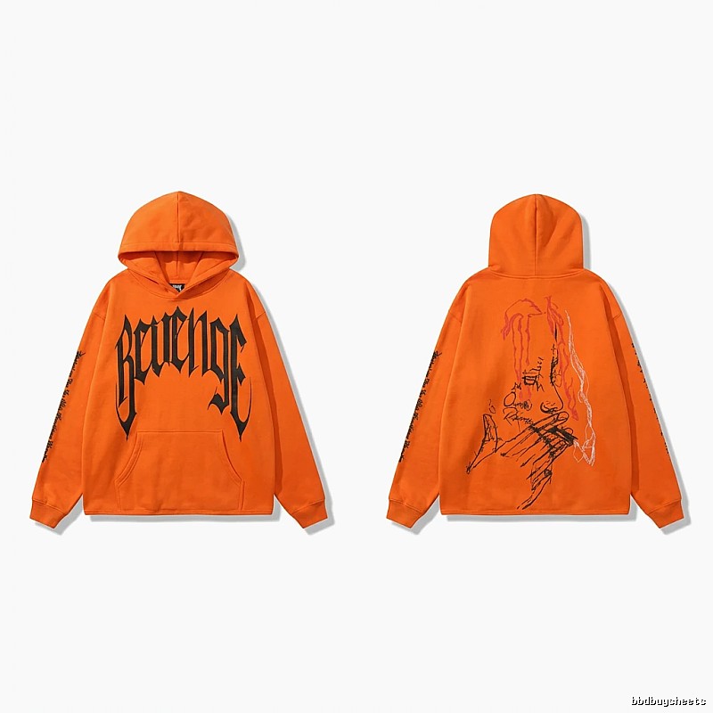 Revenge dark style orange hoodie