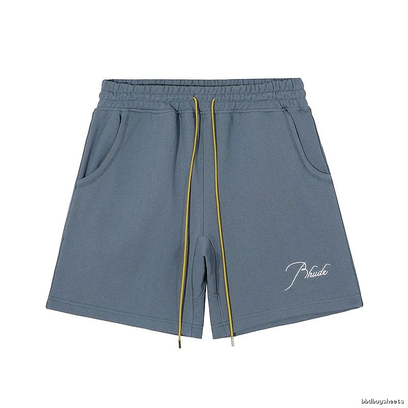 RHUDE casual style gray shorts