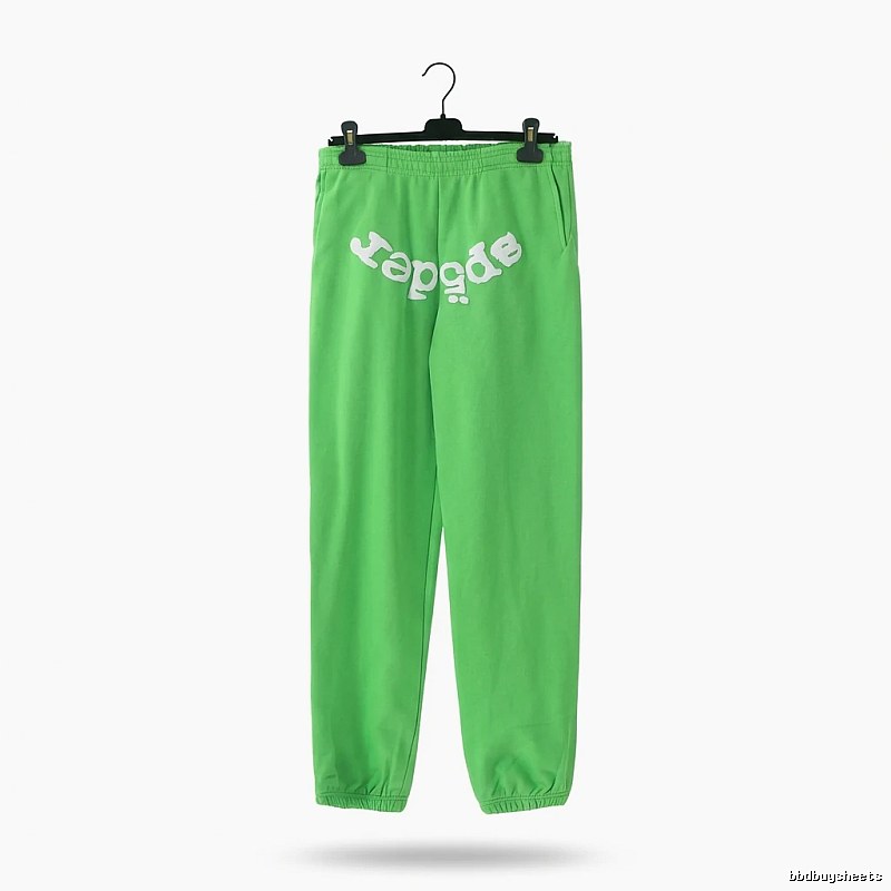 Sp5der Fluorescent Green Trendy Pants