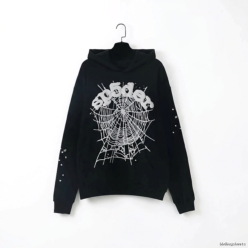 Sp5der Spider Print Black Sweatshirt