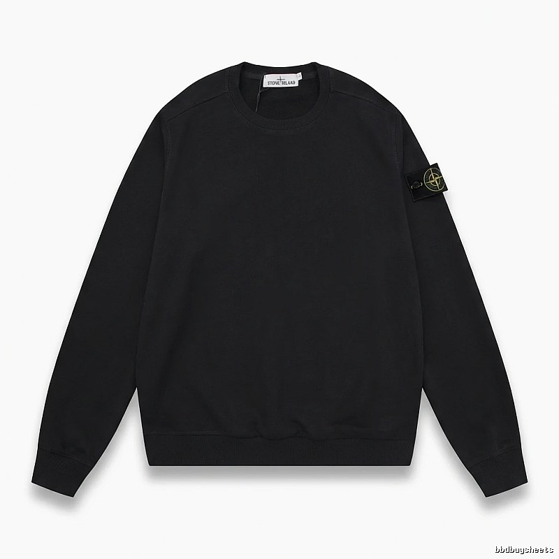 Stone Island basic black sweatshirt