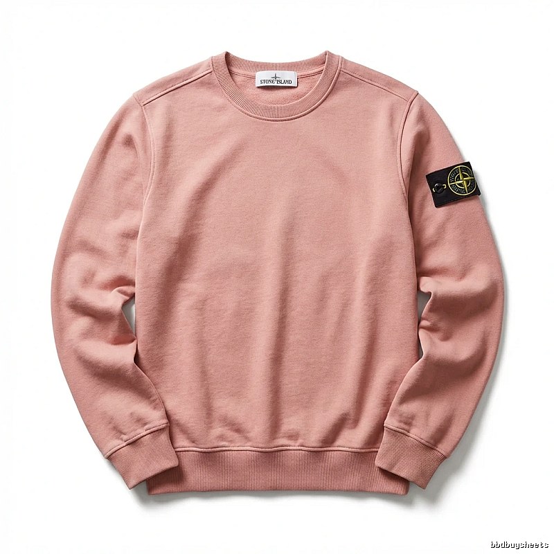 Stone Island basic simple style pink sweatshirt