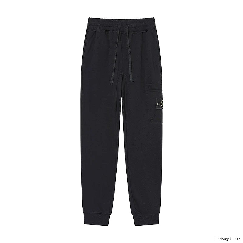 Stone Island Compass Series Street Style Black Sweatpants