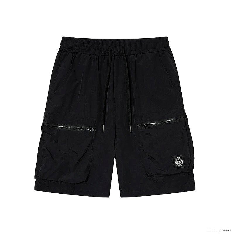 Stone Island Technical Workwear Style Black Shorts
