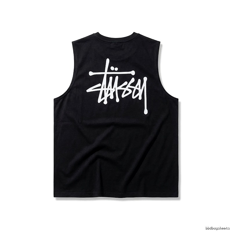 Stussy basic simple black vest