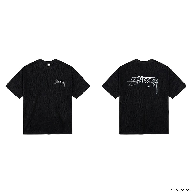 Stussy basic style minimalist black T-shirt
